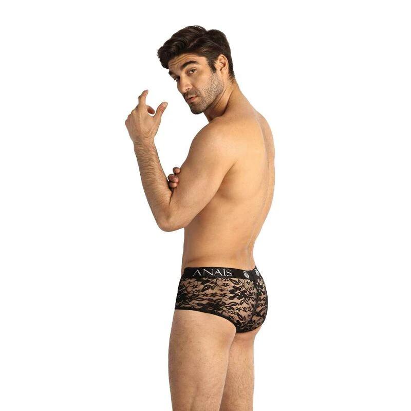 ROMANCE CUECA BOXER COM RENDA E ESTAMPA FLORAL, CORTE ESPORTIVO, 95% POLIÉSTER 5% LYCRA - Sex Shop Sexy