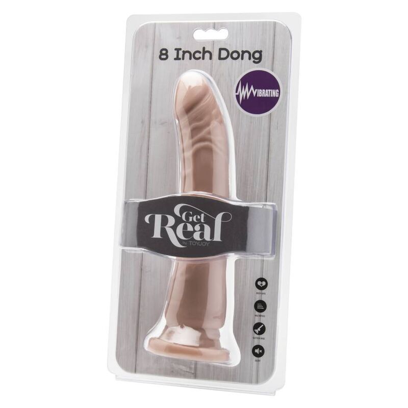 GET REAL - DONG 20,5 CM VIBRADOR NATURAL