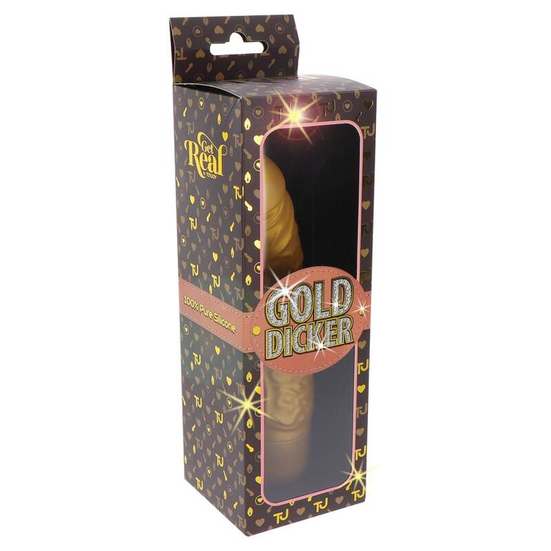 GET REAL - GOLD DICKER STIM VIBRADOR DOURADO