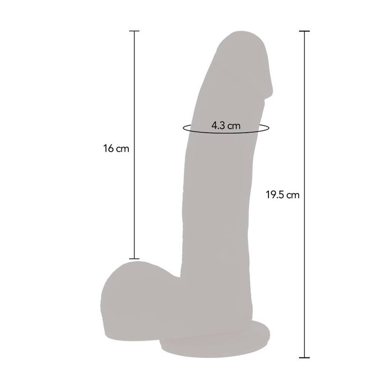 GET REAL - DILDO COM MOVIMENTO DE EMPURRÃO MAGNÉTICO PULSANTE NATURAL