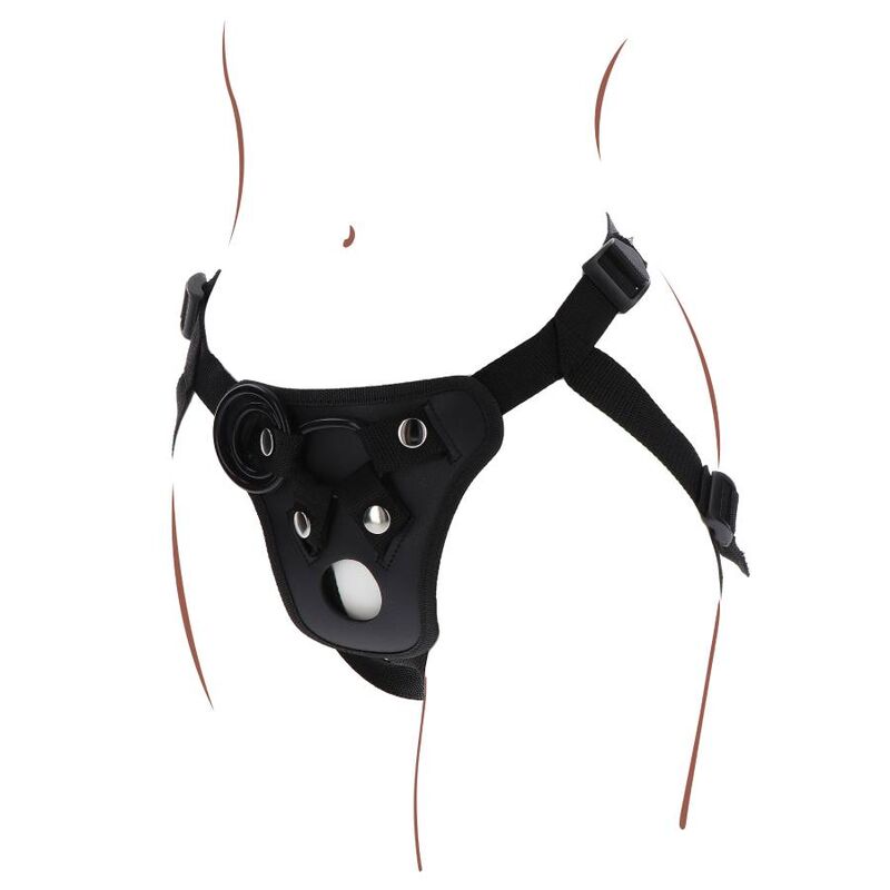 GET REAL - ARNÊS DE PRAZER STRAP-ON NEGRO