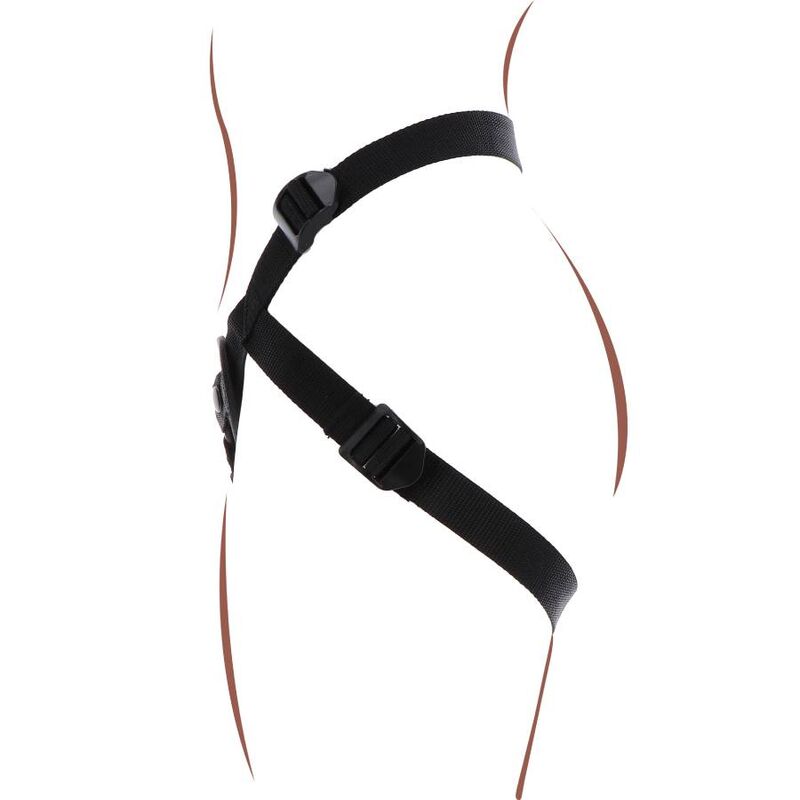 GET REAL - ARNÊS DE PRAZER STRAP-ON NEGRO