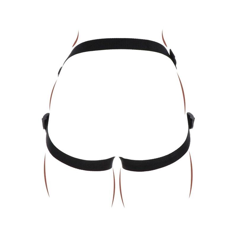 GET REAL - ARNÊS DE PRAZER STRAP-ON NEGRO