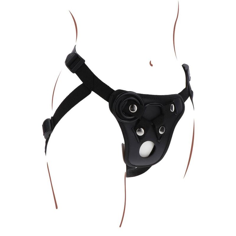 GET REAL - ARNÊS DE PRAZER STRAP-ON NEGRO