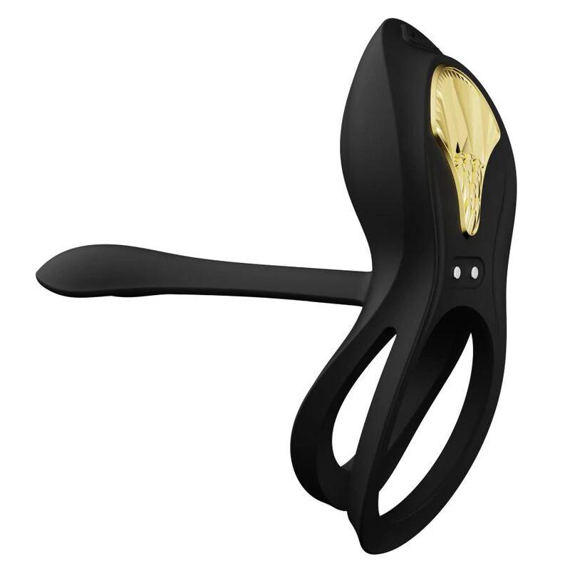 BAYEK ANEL VIBRADOR CONTROLO REMOTO PARA CASAIS PRETO - Sex Shop Sexy