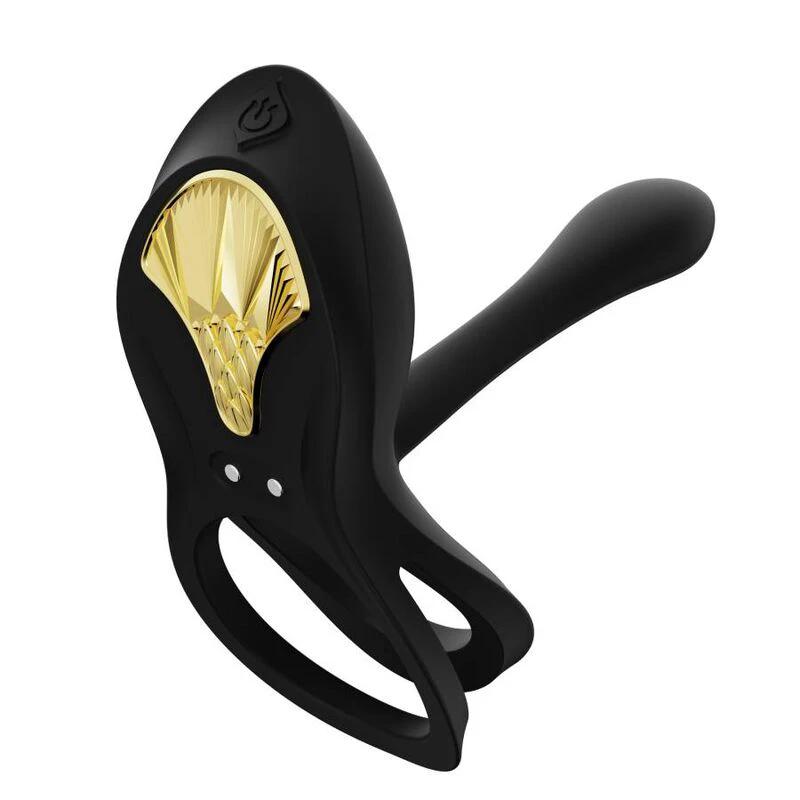 BAYEK ANEL VIBRADOR CONTROLO REMOTO PARA CASAIS PRETO - Sex Shop Sexy