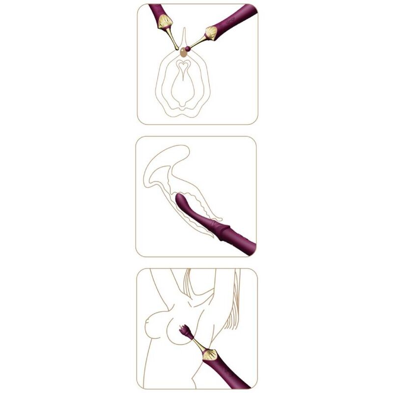 ZALO - BESS 2 MASSAJADOR PESSOAL ROXO