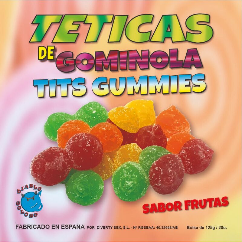 Diablo Goloso - Tetinas De Goma Sortidas De Aúcar