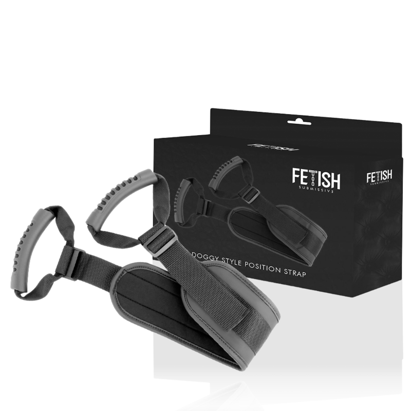 FETISH SUBMISSIVE - ARNÊS PARA POSIÇÃO "DOGGY STYLE" COM FORRO EM NEOPRENE - Sex Shop Sexy