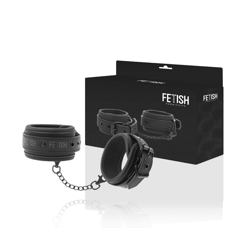 FETISH SUBMISSIVE - ALGEMAS TORNOZELOS COURO VEGANO COM FORRO NEOPRENO - Sex Shop Sexy
