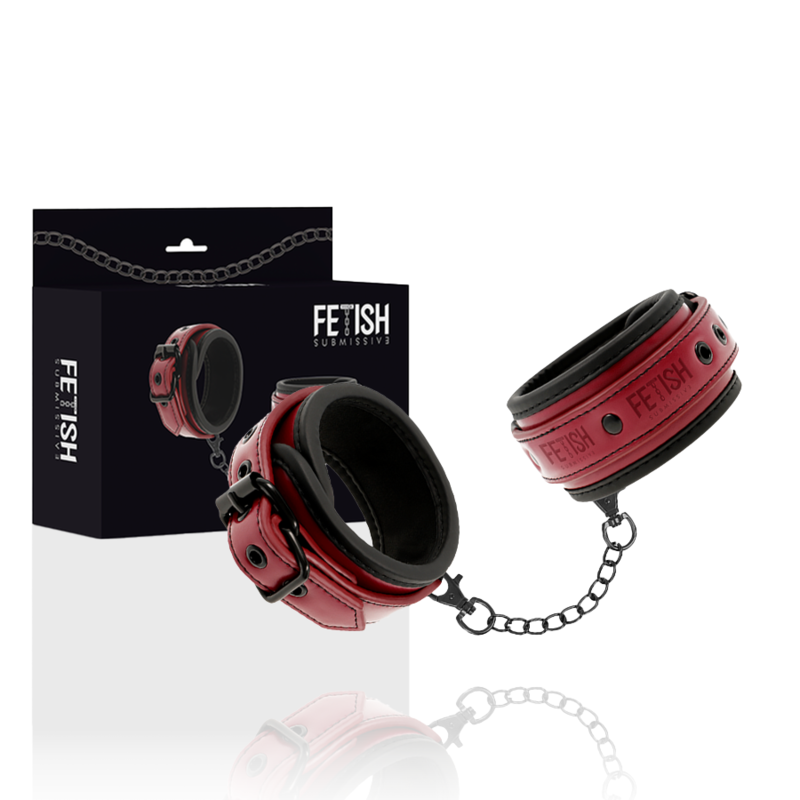 FETISH SUBMISSIVE DARK ROOM - ALGEMAS EM COURO VEGANO COM FORRO EM NEOPRENO
