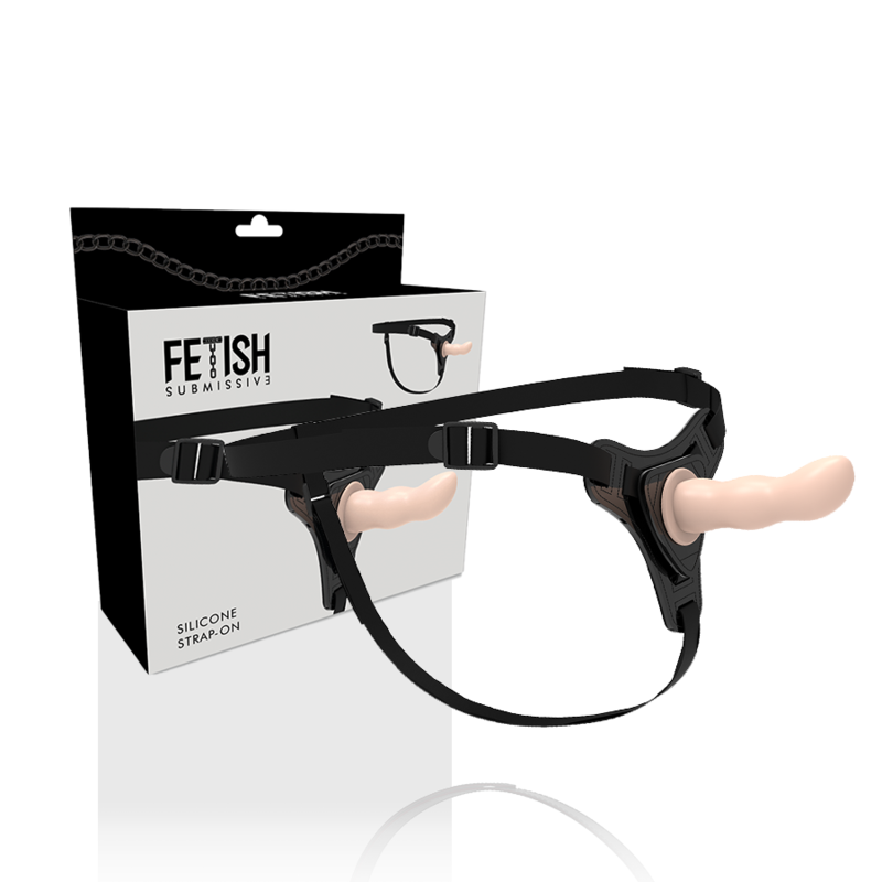 Fetish Submissive Harness - Silicone Carne Ponto G 12,5 Cm