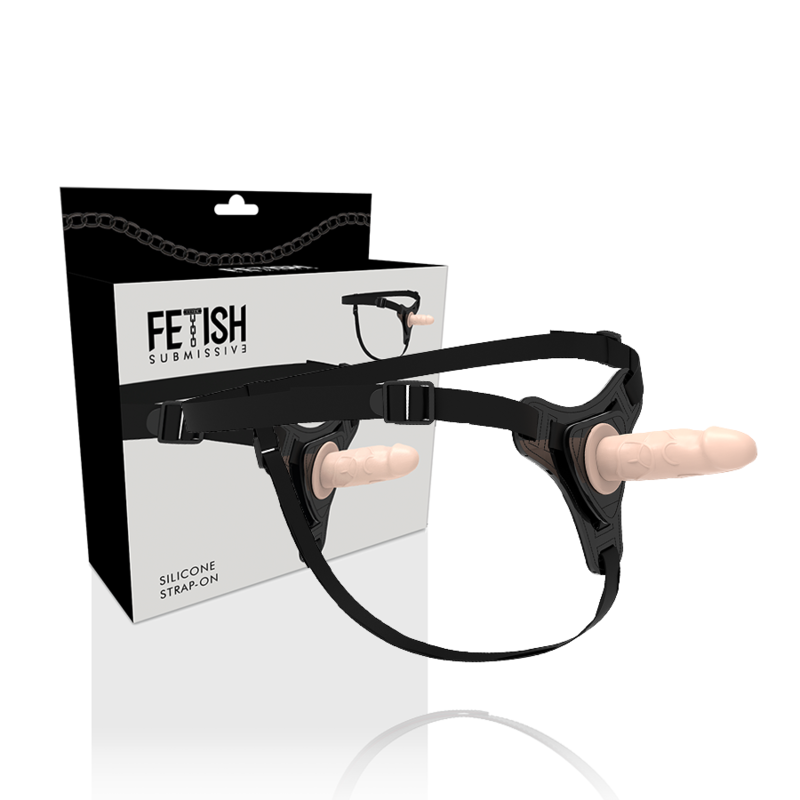 FETISH SUBMISSIVE HARNESS - SILICONE COR DE PELE REALISTA 12.5 CM