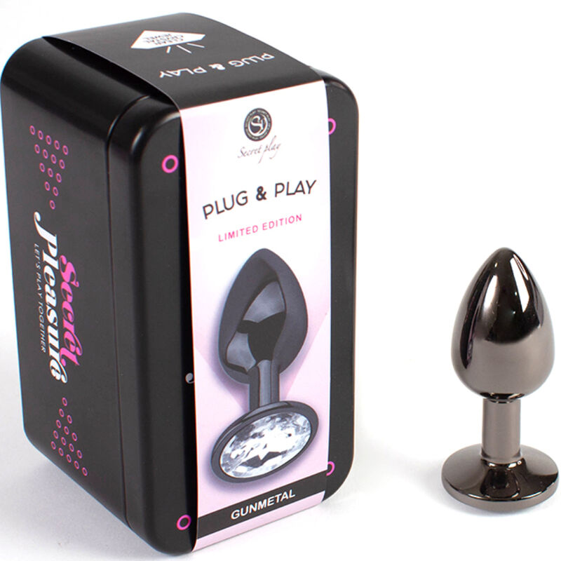 SECRETPLAY - PLUG ANAL GUNMETAL TAM. S 7 CM