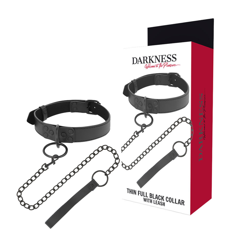 DARKNESS - COLAR COM CORRENTE PRETO