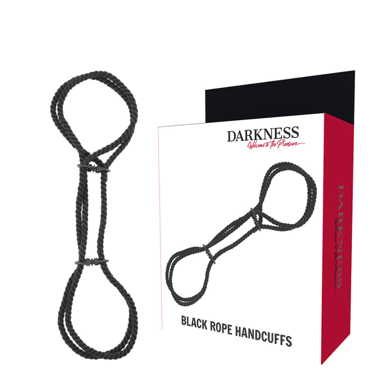 DARKNESS - ALGEMAS PARA MÃOS OU TORNOZELOS EM CORDA 100% ALGODÃO