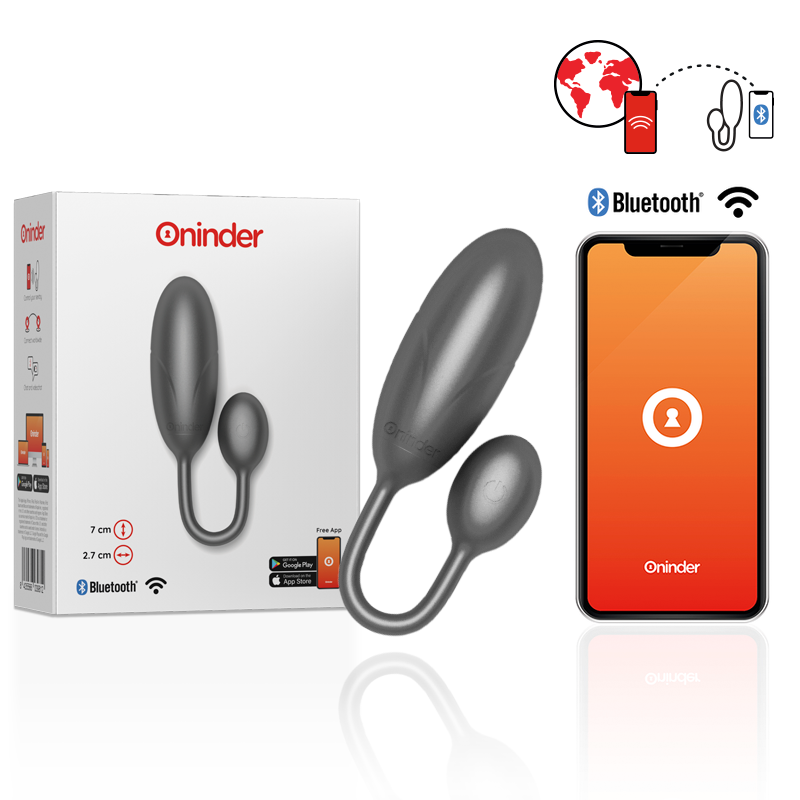 ONINDER - DENVER OVO VIBRADOR ROSA 7 X 2.7 CM COM APP