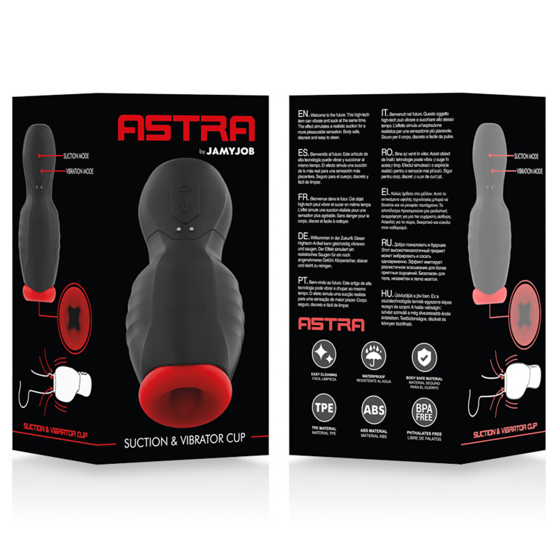 JAMYJOB - ASTRA ORAL EXTREME COM VIBRAÇÃO E ONDAS ESTIMULADORAS