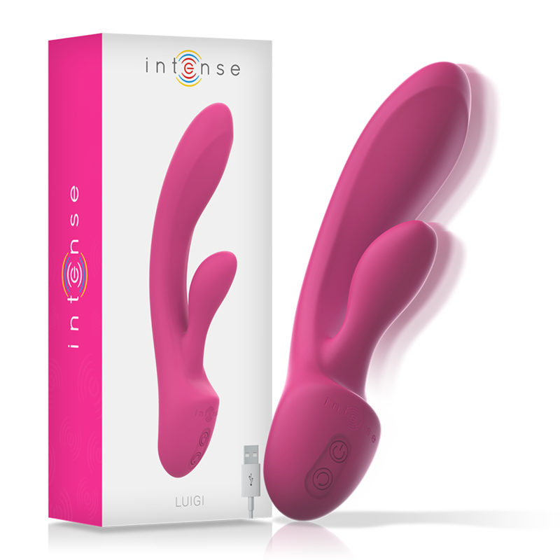 INTENSE - LUIGI VIBRADOR RABBIT SILICONE LÍQUIDO ROSA