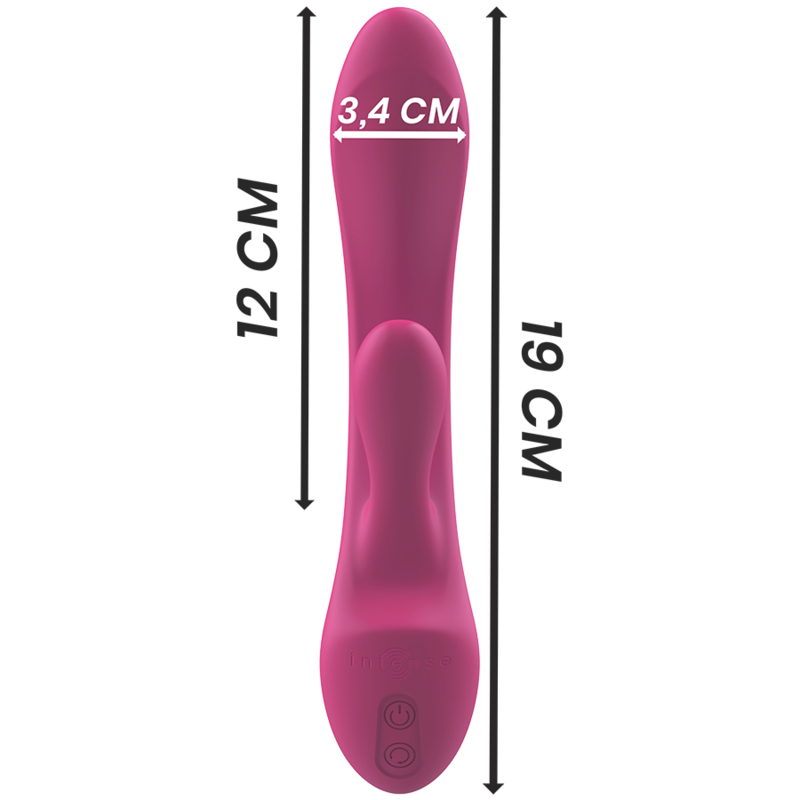 INTENSE - LUIGI VIBRADOR RABBIT SILICONE LÍQUIDO ROSA