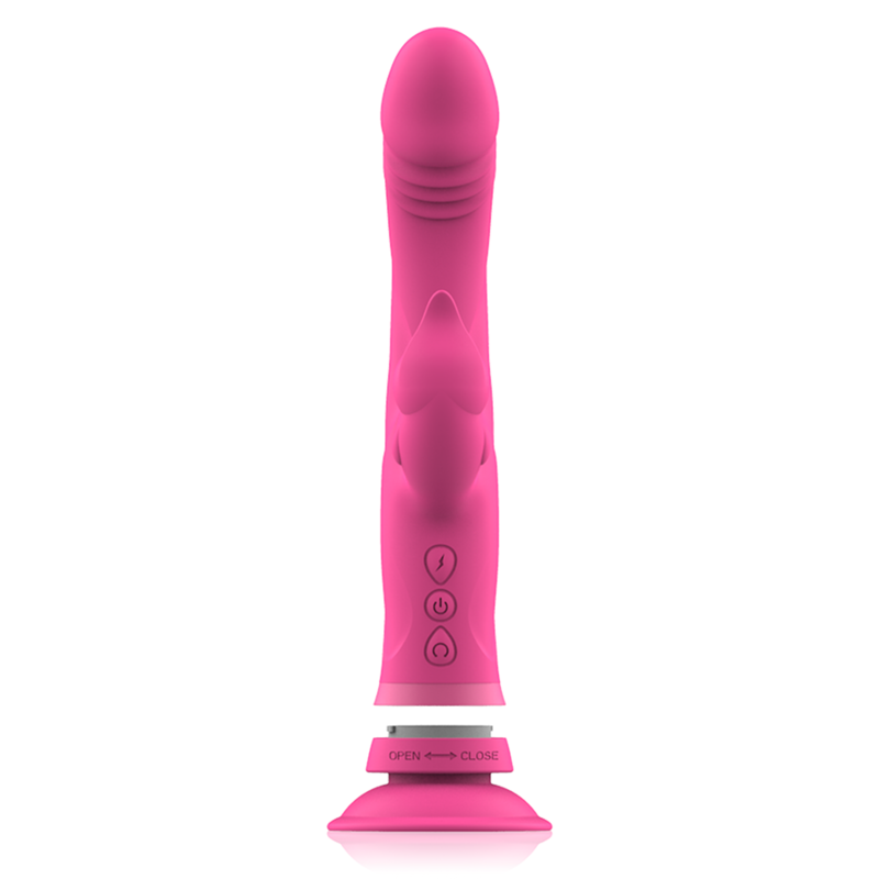 INTENSE - JULIO VIBRADOR RABBIT EM SILICONE ROSA