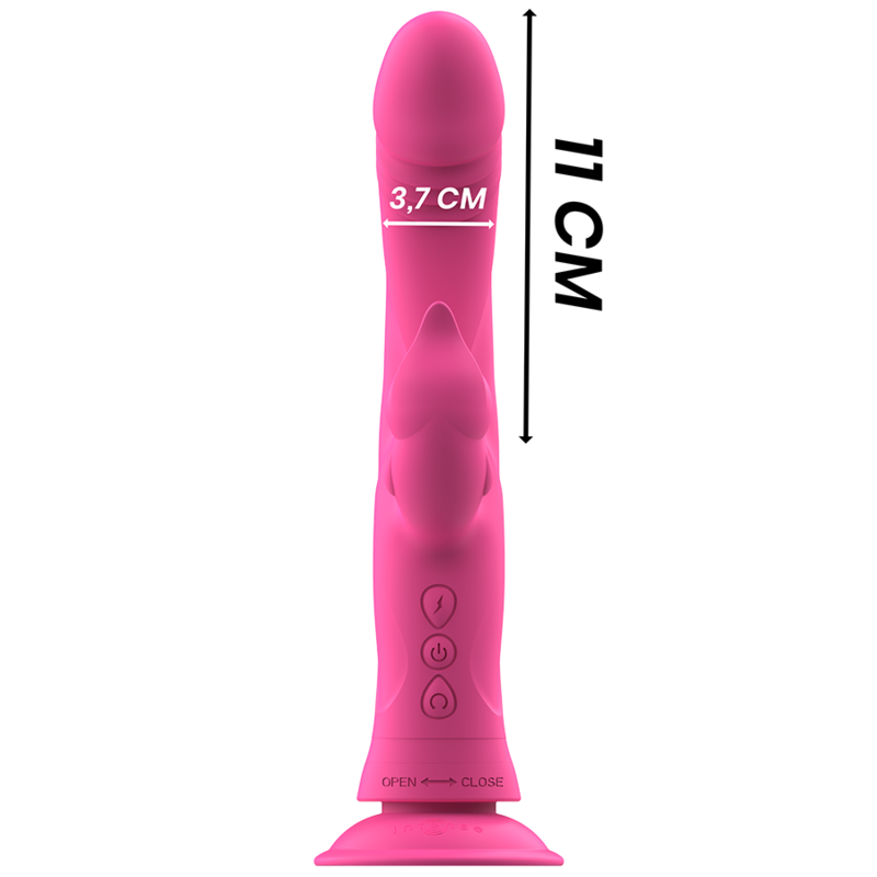 INTENSE - JULIO VIBRADOR RABBIT EM SILICONE ROSA