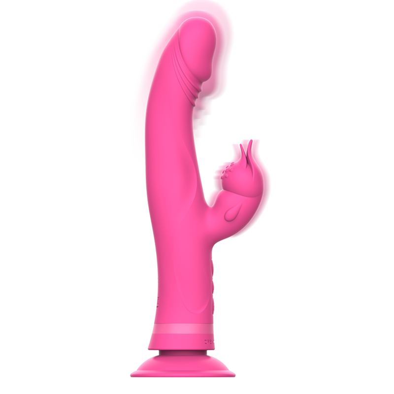 INTENSE - JULIO VIBRADOR RABBIT EM SILICONE ROSA