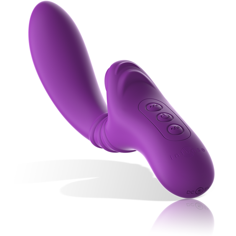 INTENSE - HARRY VIBRADOR FLEXÍVEL COM LÍNGUA ROXO