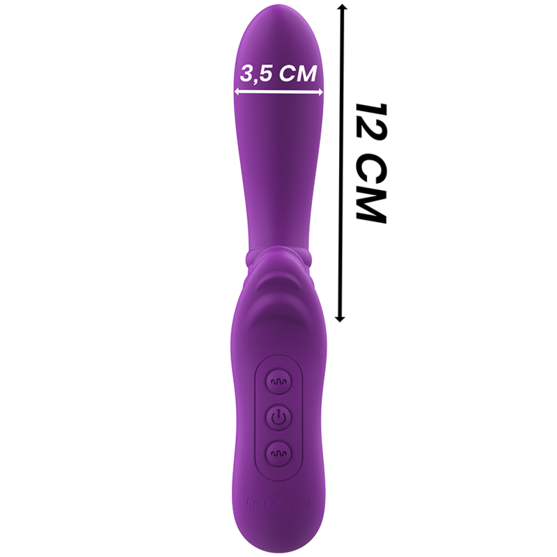 INTENSE - HARRY VIBRADOR FLEXÍVEL COM LÍNGUA ROXO