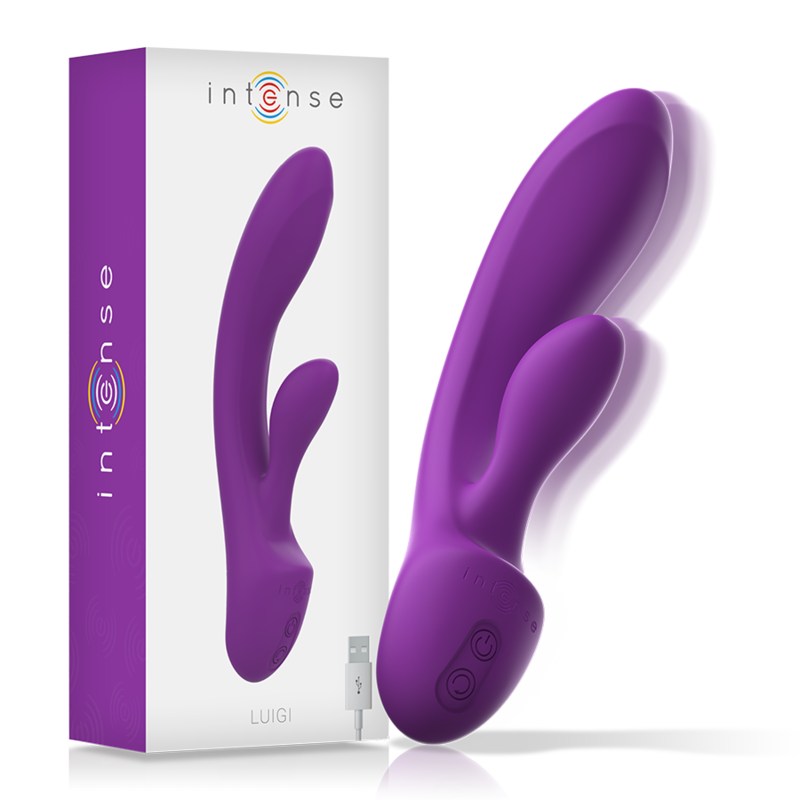 INTENSE - LUIGI VIBRADOR RABBIT SILICONE LÍQUIDO ROXO