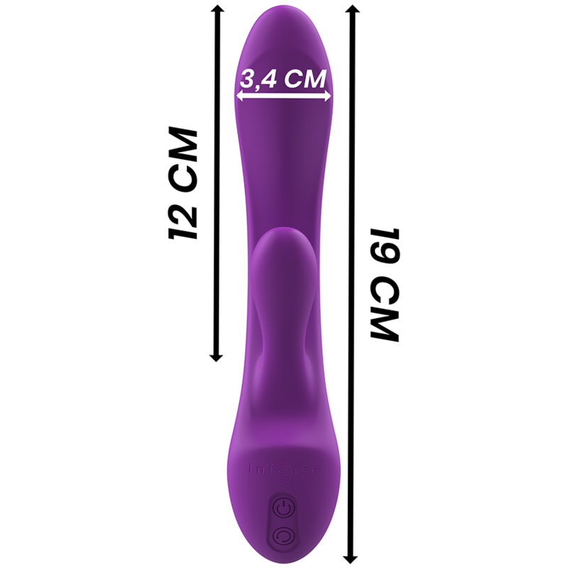 INTENSE - LUIGI VIBRADOR RABBIT SILICONE LÍQUIDO ROXO