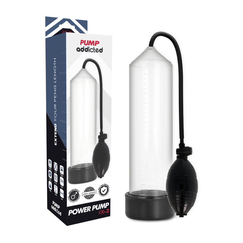 PUMP ADDICTED - BOMBA PENIANA RX3 TRANSPARENTE