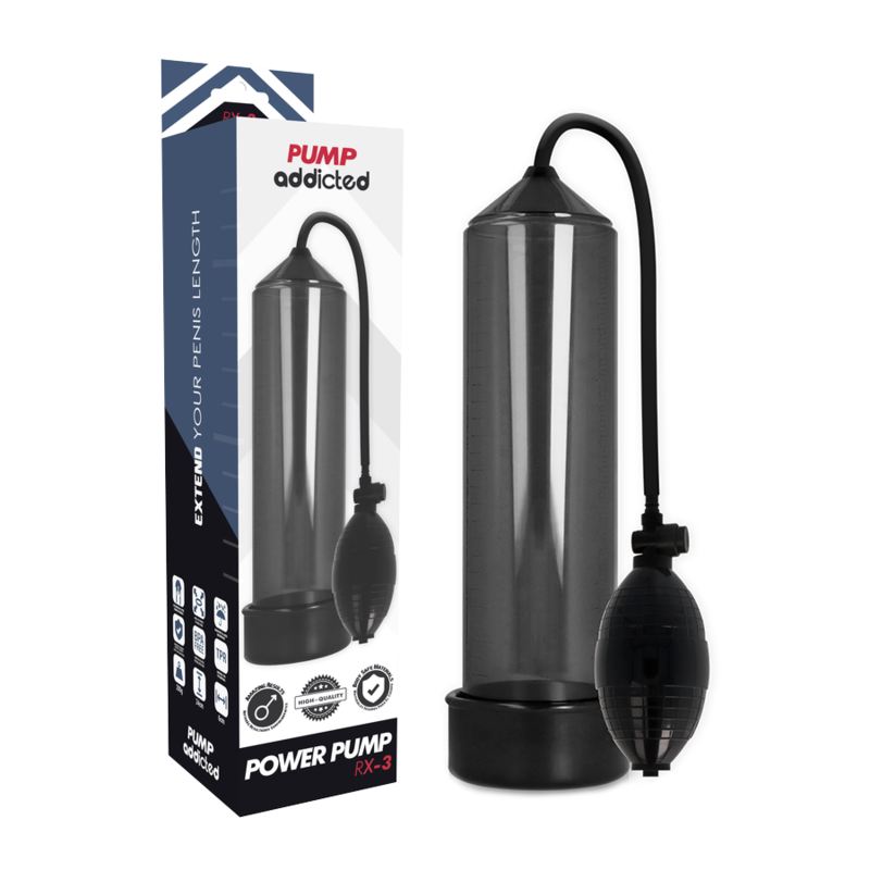 PUMP ADDICTED - BOMBA PENIANA RX3 TRANSPARENTE