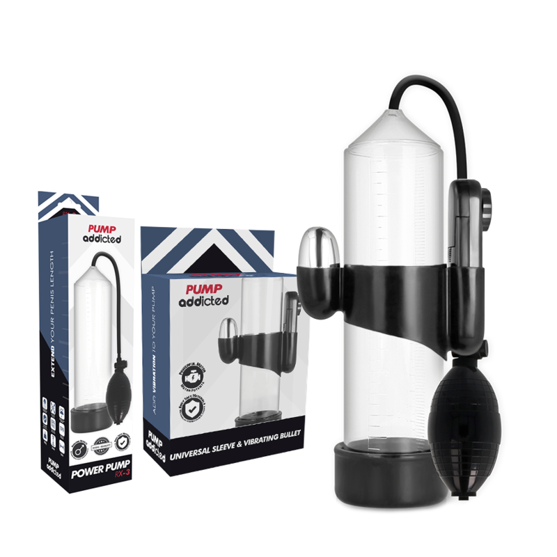 PUMP ADDICTED - RX3 VIBRADOR TRANSPARENTE