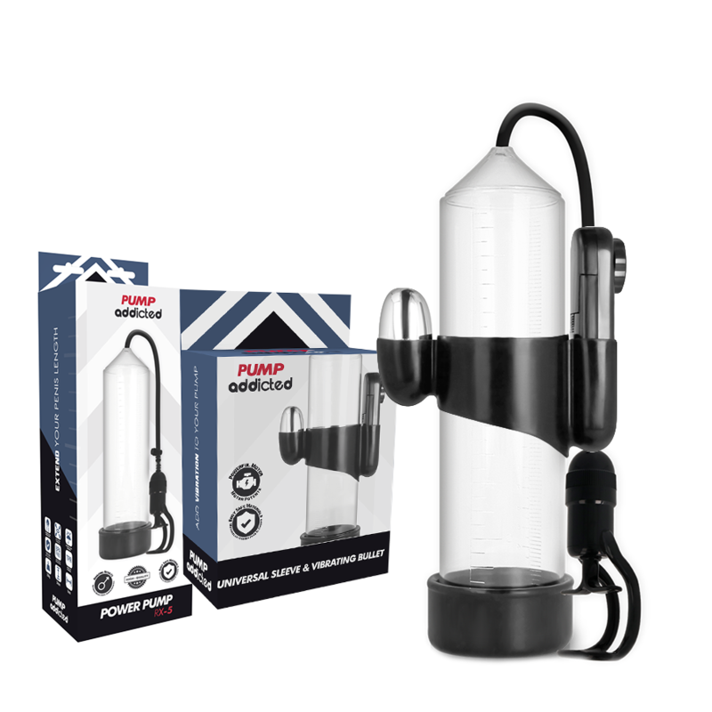 PUMP ADDICTED - RX5 VIBRADOR TRANSPARENTE