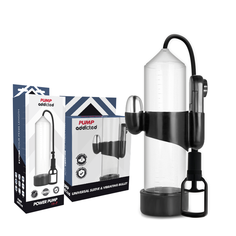 Pump Addicted - Vibrador Transparente Rx7