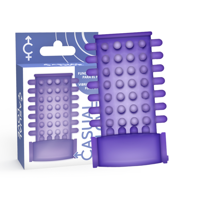CASUAL LOVE - CAPA PARA PÊNIS COM VIBRADOR LILÁS - Sex Shop Sexy