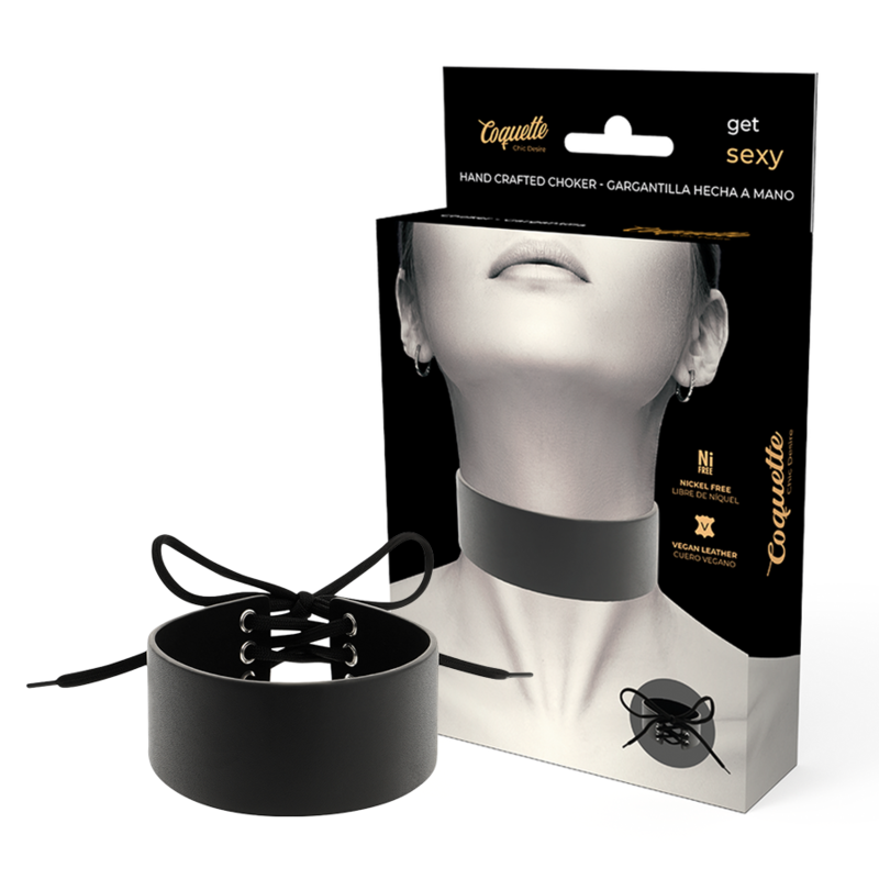 COQUETTE CHIC DESIRE - CHOKER EM COURO VEGANO