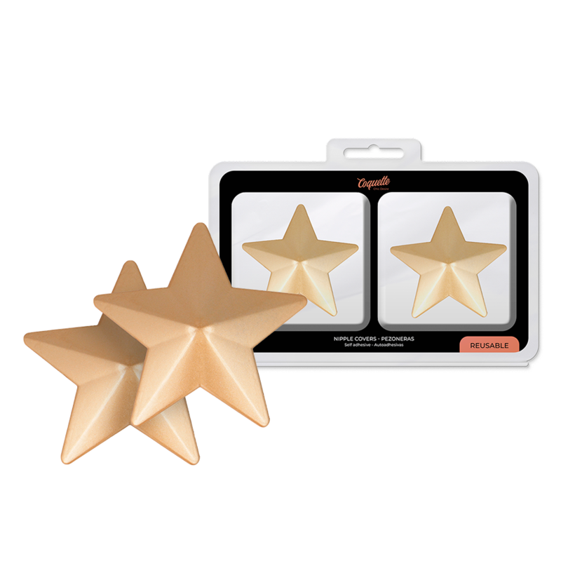 COQUETTE CHIC DESIRE - COBRE MAMILOS METAL ESTRELAS