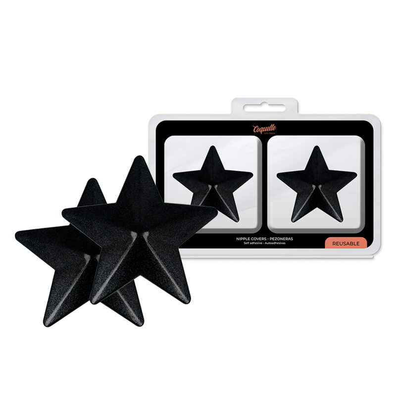 Coquette Chic Desire - Coberturas Para Bicos Black Stars