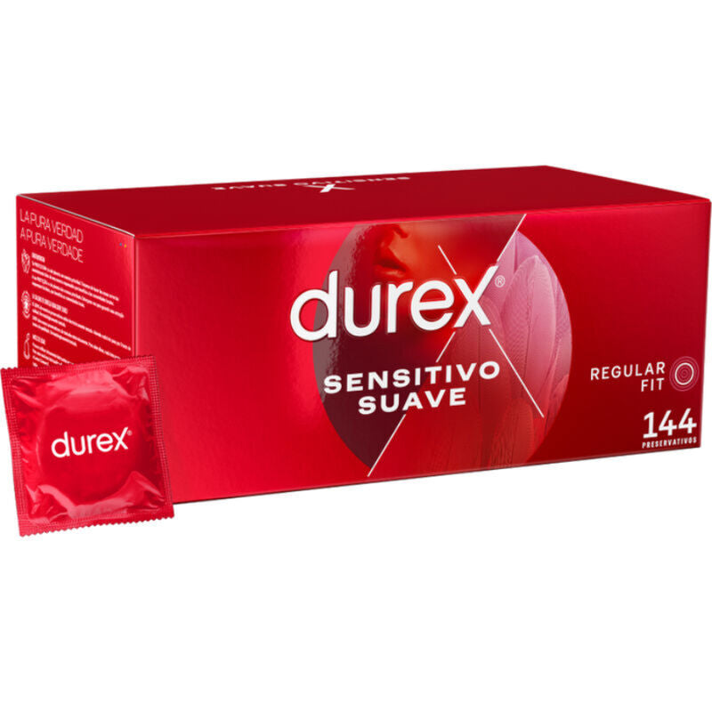DUREX - SENSITIVO SUAVE 144 UNIDADES - Sex Shop Sexy