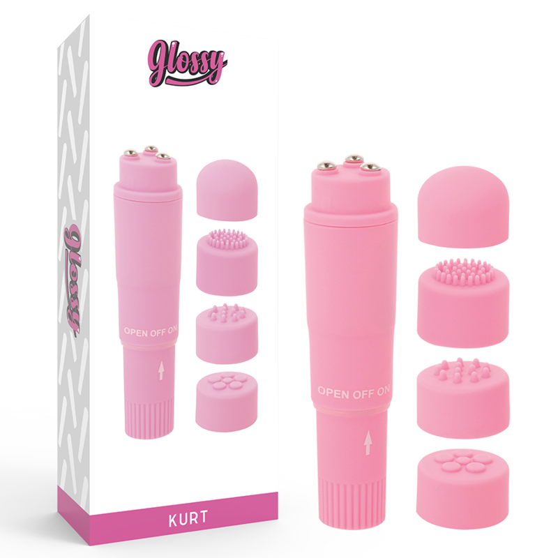 GLOSSY - POCKET KURT ESTIMULADOR ROSA