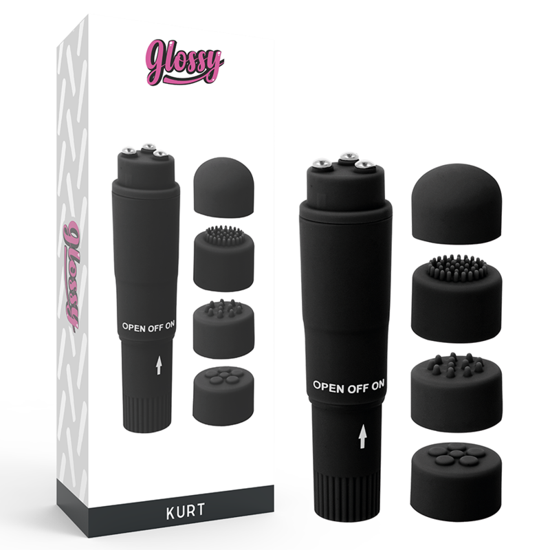 GLOSSY - POCKET KURT ESTIMULADOR PRETO