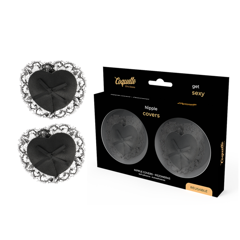 COQUETTE CHIC DESIRE - COBRE MAMILOS RENDA PRETO