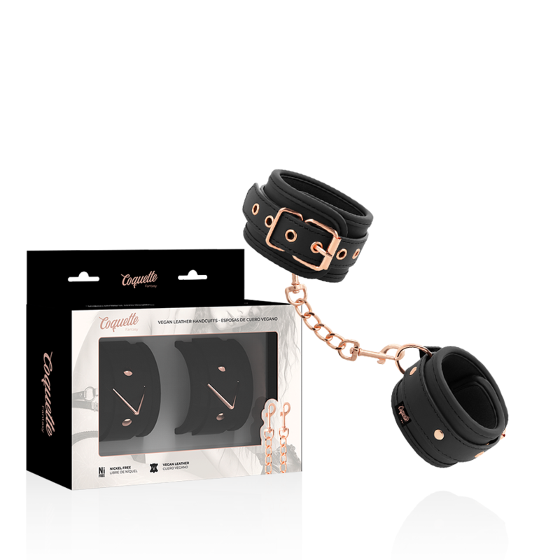 Coquette Chic Desire - Algemas De Couro Fantasy Vegan Com Forro De Noprene