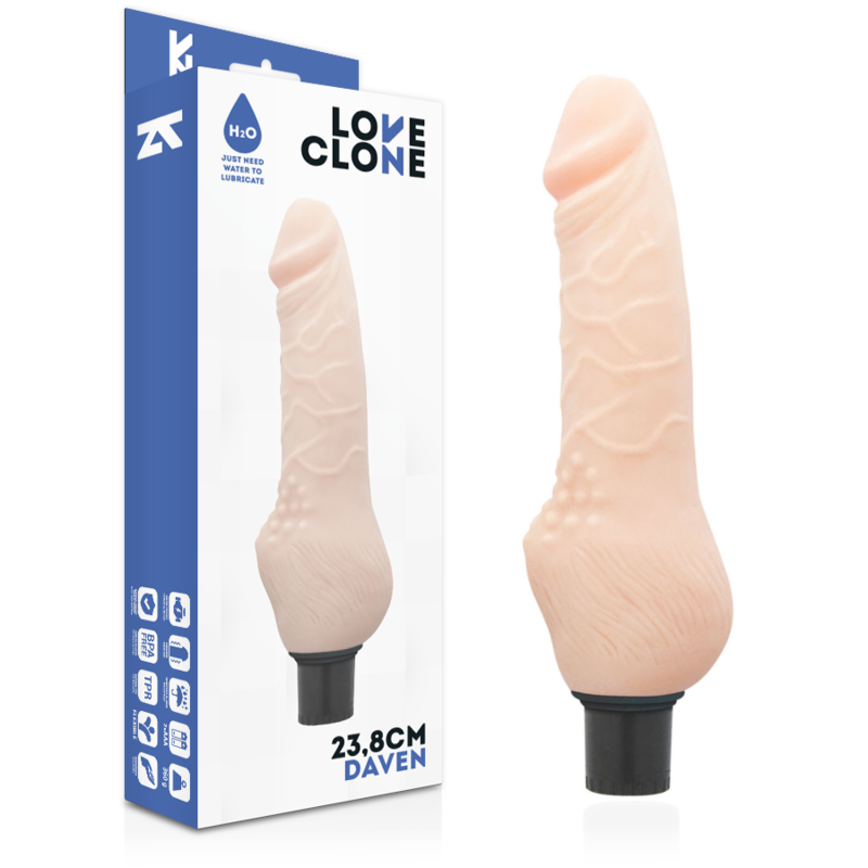 Loveclone - Daven Auto Lubrificao Realística 23.8 Cm -O- 3.8 Cm