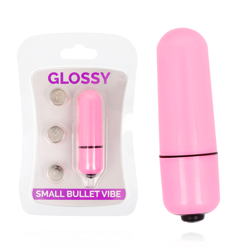 GLOSSY - SMALL BULLET VIBRADOR ROSA INTENSO - Sex Shop Sexy