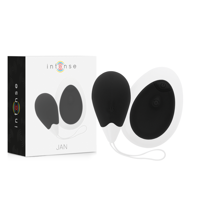 INTENSE - JAN OVO VIBRADOR CONTROLO REMOTO PRETO
