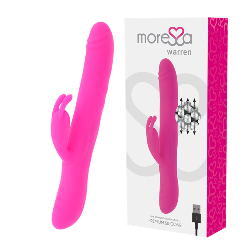 MORESSA - WARREN IMPULSOR OSCILANTE E VIBRAÇÃO POTENTE PREMIUM SILICONE RECARREGÁVEL