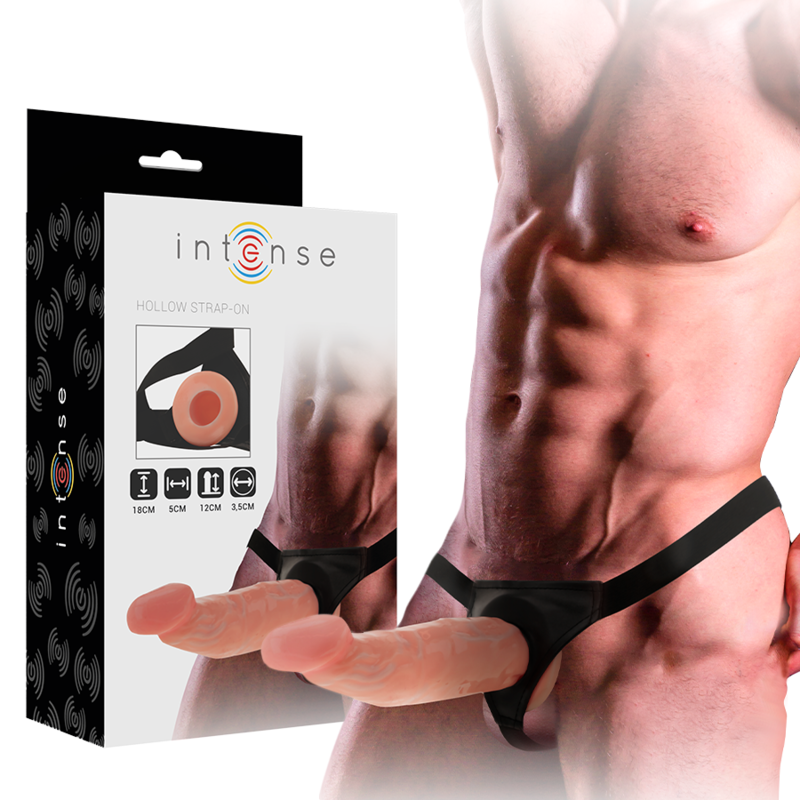 INTENSE - ARNÊS OCO COM DILDO 18 X 3.5 CM